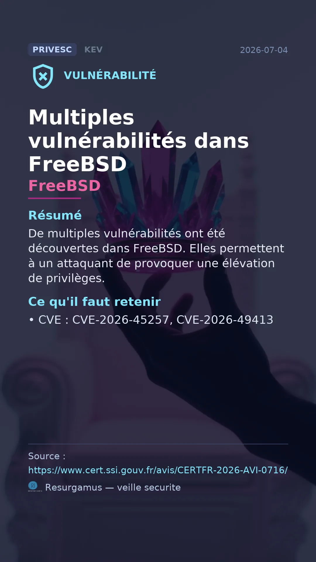 CVE-2026-45257 FreeBSD Vulnerability