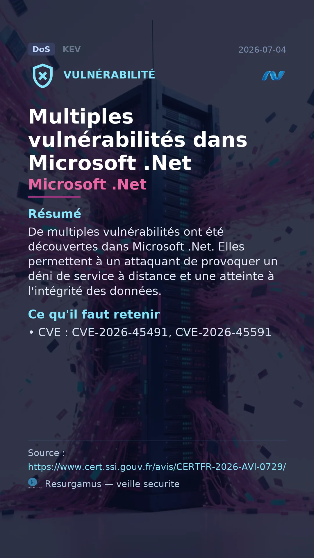 CVE-2026-45491 Microsoft .Net Vulnerability