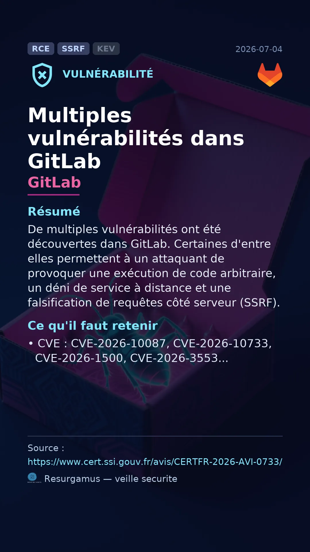 CVE-2026-10087 GitLab Vulnerability