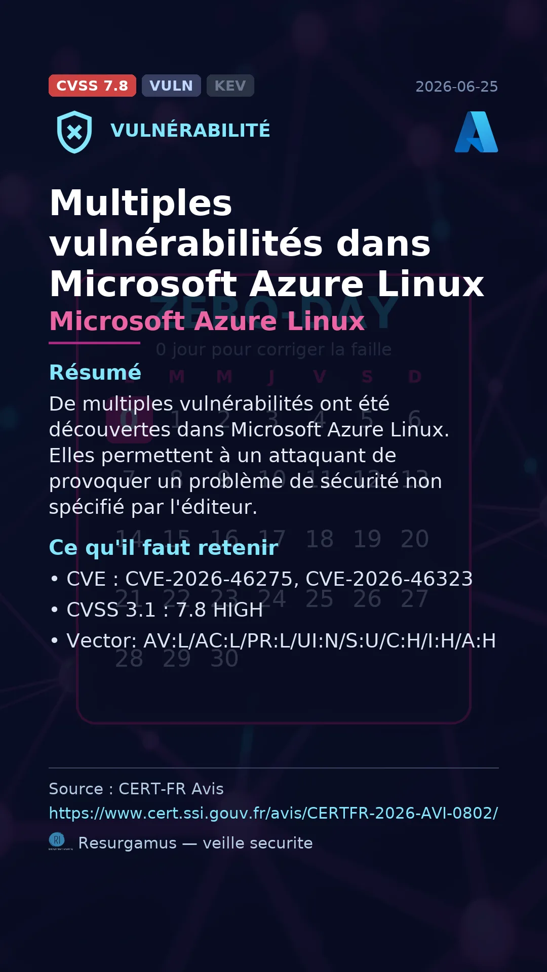 CVE-2026-46275 Microsoft Azure Linux Vulnerability