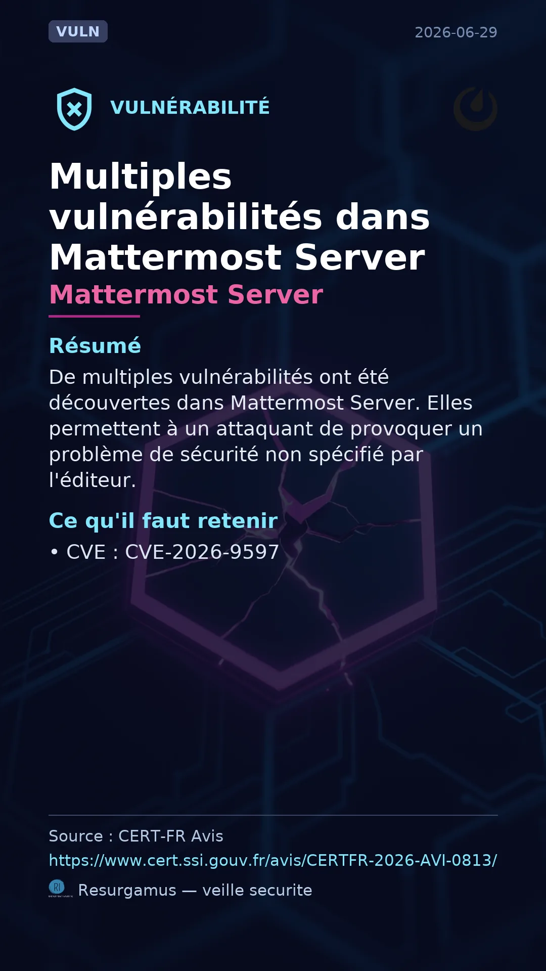 Mattermost Server vulnerability