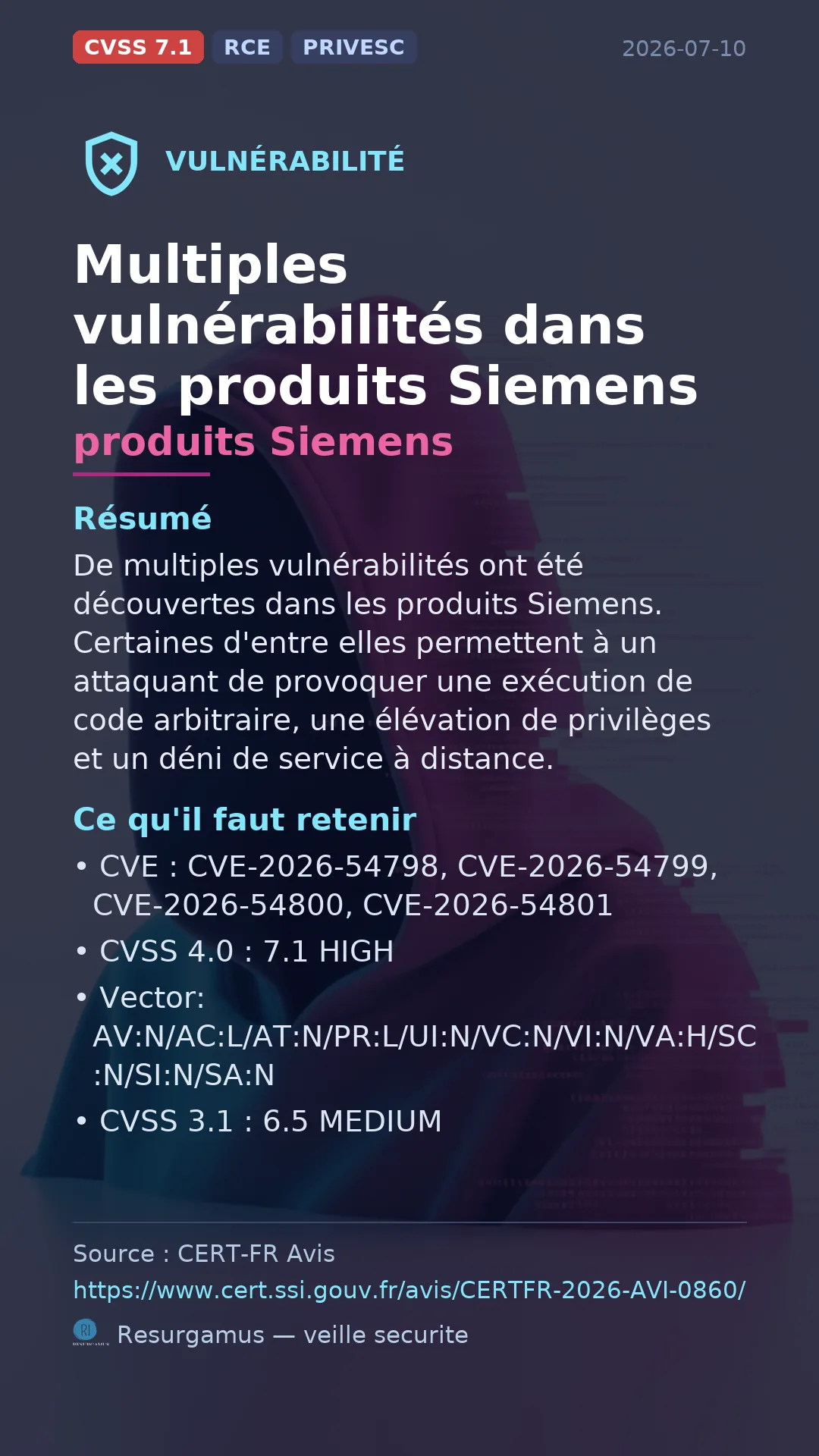 CVE-2026-54798 - produits Siemens vulnerability