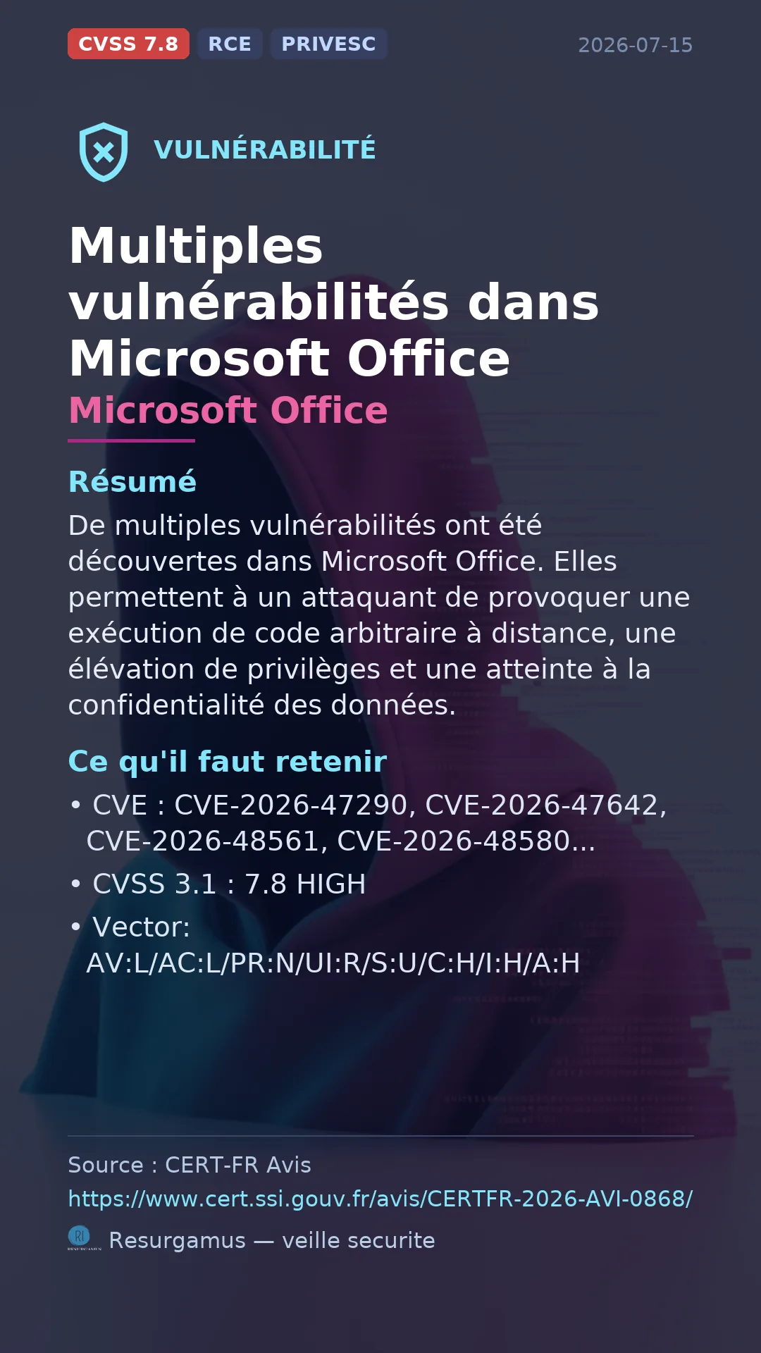 CVE-2026-47290 - Microsoft Office vulnerability