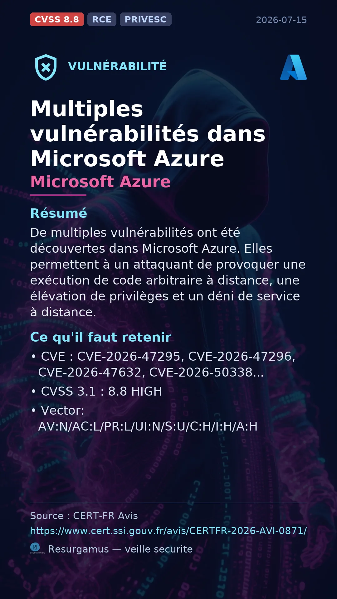 CVE-2026-47295 - Microsoft Azure vulnerability