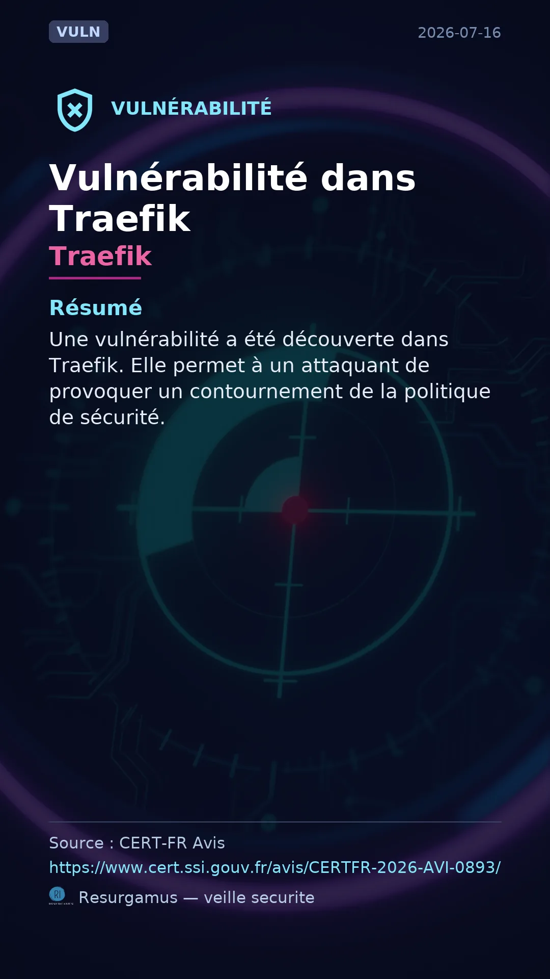 Traefik vulnerability