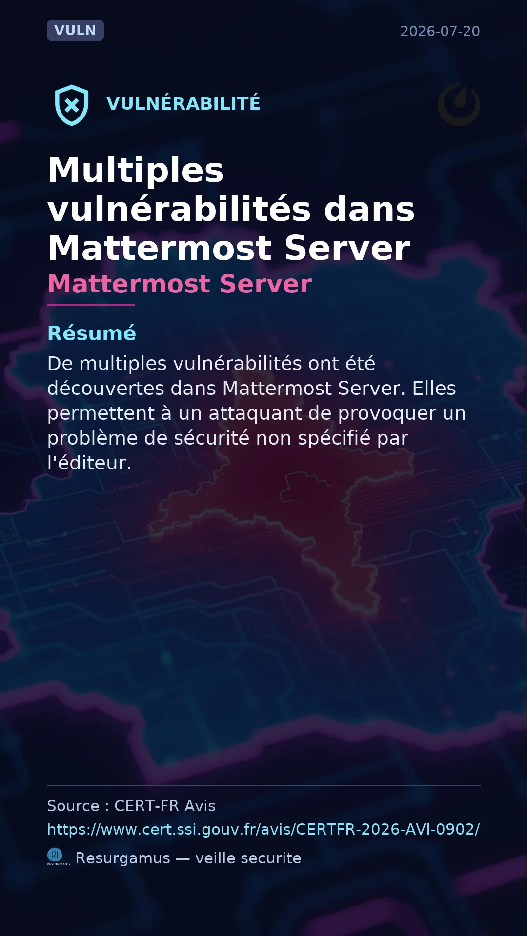 Mattermost Server vulnerability
