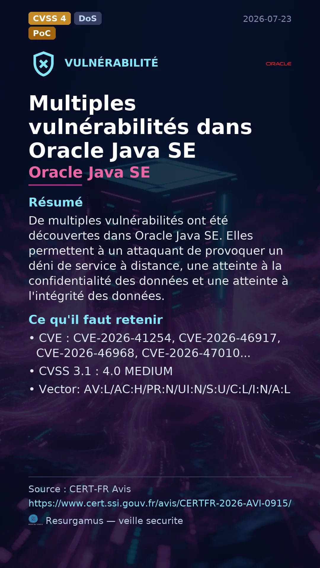 CVE-2026-41254 - Oracle Java SE vulnerability