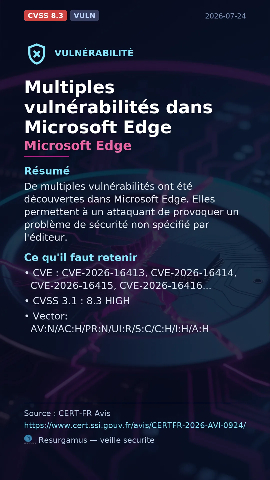 CVE-2026-16413 - Microsoft Edge vulnerability