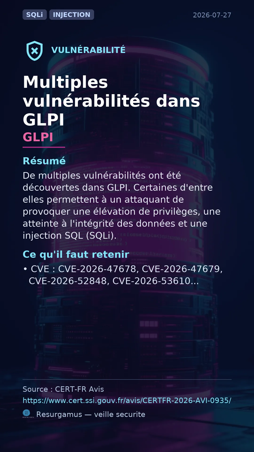 CVE-2026-47678 GLPI Vulnerability