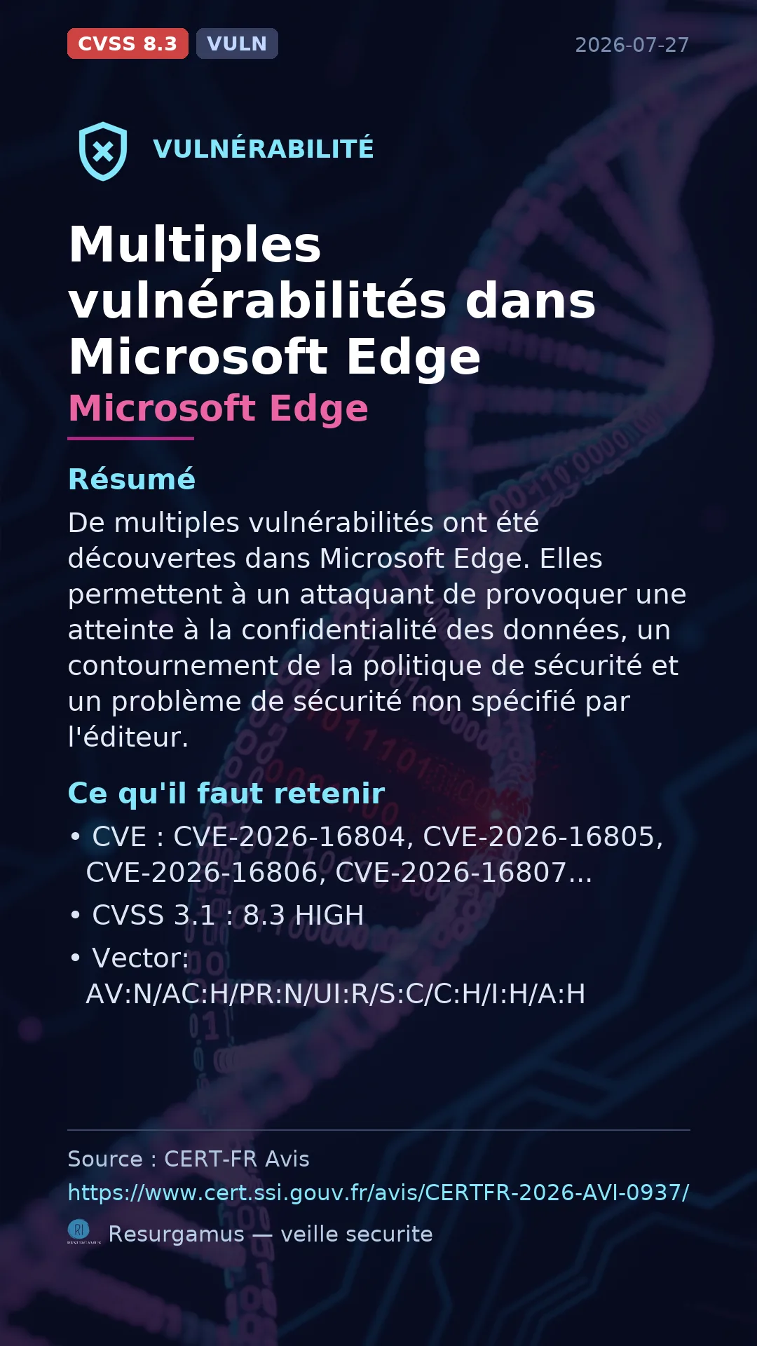 CVE-2026-16804 Microsoft Edge Vulnerability