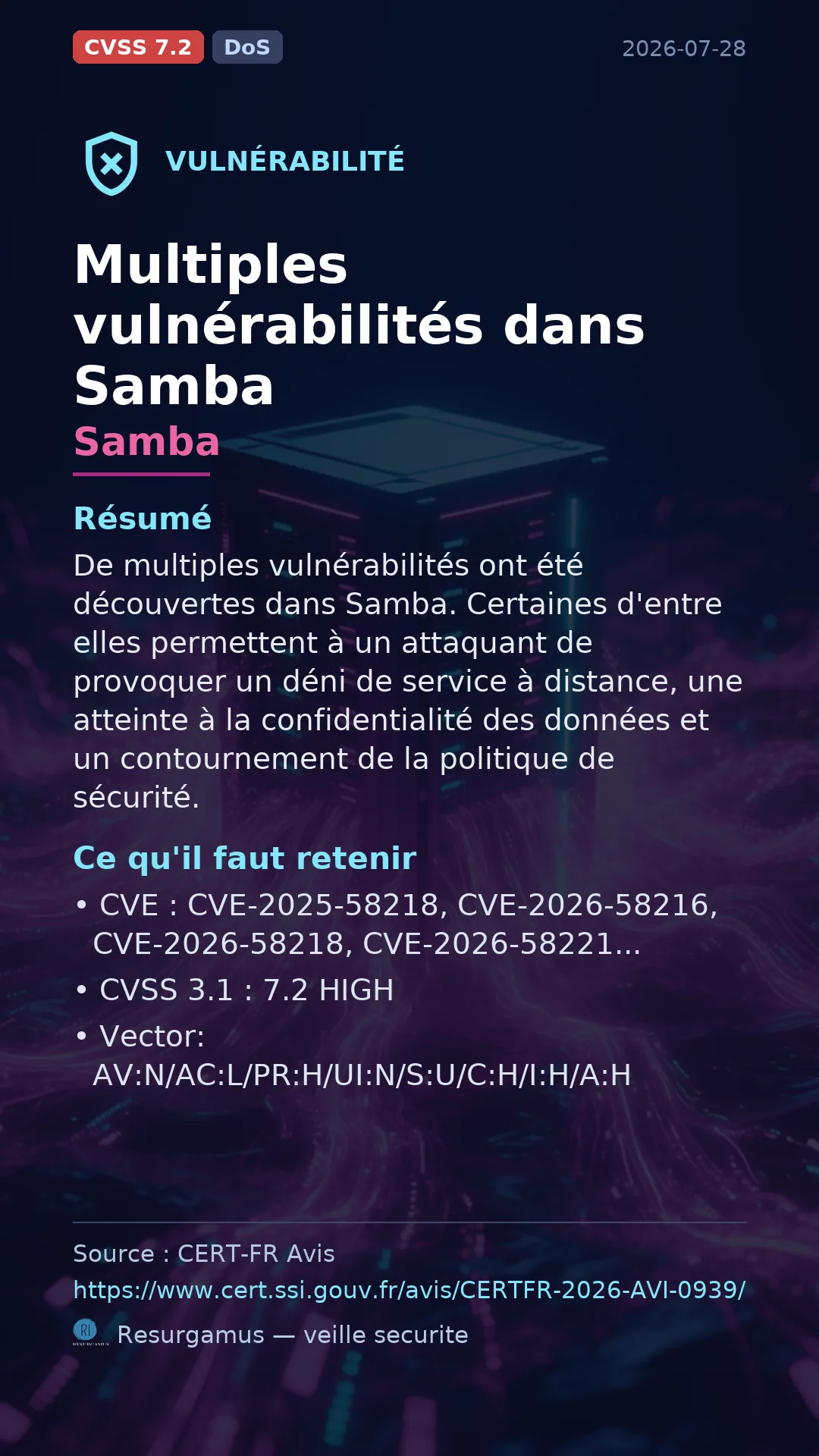 CVE-2025-58218 Samba Vulnerability