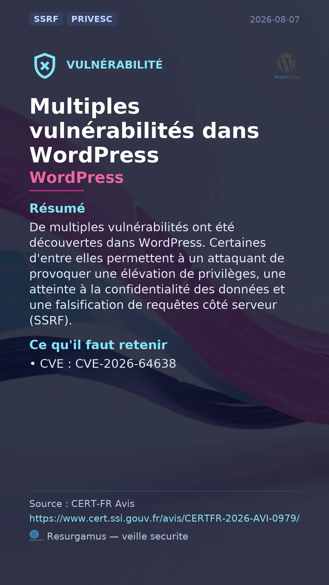 CVE-2026-64638 WordPress Vulnerability